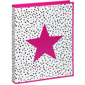 Pagna, Ordner, Ringbuch Pink Star (A4, 35 mm, 1 Stk.) Pagna, Ordner, Ringbuch Pink Star (A4, 35 mm, 1 Stk.)