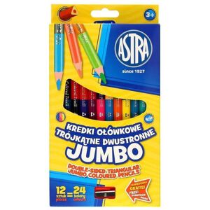Astra, Malstifte, Doppelseitige Jumbo-Bleistifte, 12 Stück (12x) Astra, Malstifte, Doppelseitige Jumbo-Bleistifte, 12 Stück (12x)