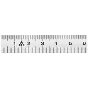 BRW, Lineal, Stahlmassstab INOX (15 cm, Stahl) BRW, Lineal, Stahlmassstab INOX (15 cm, Stahl)