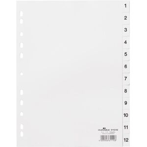 Durable, Ordner Zubehör, Register A4 1-12, mit Indexblatt Durable, Ordner Zubehör, Register A4 1-12, mit Indexblatt