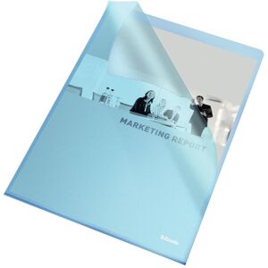 Leitz, Mappe, Esselte Sichthüllen Standard, DIN A4, PP, blau, 0,12 mm oben und seitlich offen, dokumentenecht, mit (A4, 100x) Leitz, Mappe, Esselte Sichthüllen Standard, DIN A4, PP, blau, 0,12 mm oben und seitlich offen, dokumentenecht, mit (A4, 100x)