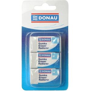 Donau, Korrekturmittel, Universal-radiergummi, 41x21x11mm, blister - 3 stück, weiss Donau, Korrekturmittel, Universal-radiergummi, 41x21x11mm, blister - 3 stück, weiss