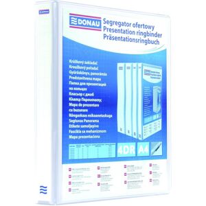 Donau, Mappe, Display-ringbuch, pp, a4/4rd/20, weiss Donau, Mappe, Display-ringbuch, pp, a4/4rd/20, weiss