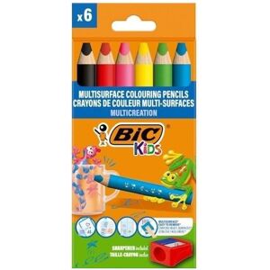 Bic, Malstifte, Bleistifte + Spitzer 6+1 Stück Kinder (6x) Bic, Malstifte, Bleistifte + Spitzer 6+1 Stück Kinder (6x)