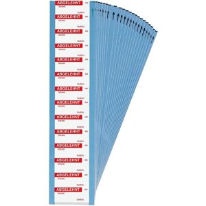 Brady, Etiketten, B-184, WOAF-1-D, Beschriftbare Etiketten zur Qualitätskontrolle, Aluminiumfolie, Rot auf Sil Brady, Etiketten, B-184, WOAF-1-D, Beschriftbare Etiketten zur Qualitätskontrolle, Aluminiumfolie, Rot auf Sil