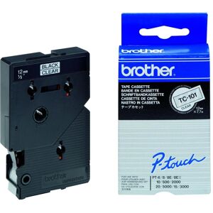 Brother Beschriftungsband, TC-101A DirectLabel schwarz auf Transparent 12mm x 77m VE=10 P-Touch TC 9-12mm (1.20 cm, Schwarz, Transparent) Brother Beschriftungsband, TC-101A DirectLabel schwarz auf Transparent 12mm x 77m VE=10 P-Touch TC 9-12mm (1.20 cm, Schwarz, Transparent)