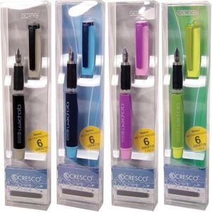 Cresco, Schreibstifte, Go Pen Colors Füllfederhalter + 6 Patronen Mix (1x) Cresco, Schreibstifte, Go Pen Colors Füllfederhalter + 6 Patronen Mix (1x)