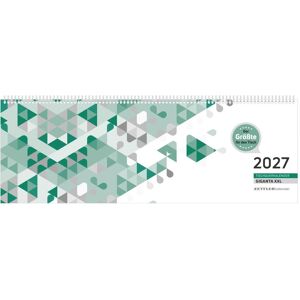 Zettler, Kalender, Tischquerkalender Giganta XXL 1W/2S grün 2027 Zettler, Kalender, Tischquerkalender Giganta XXL 1W/2S grün 2027
