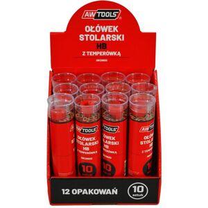 Awtools, Bleistift, Aw Ołówek Stolarski Hb Czerwony Do Drewna 10 Sztuk (HB, 10x) Awtools, Bleistift, Aw Ołówek Stolarski Hb Czerwony Do Drewna 10 Sztuk (HB, 10x)