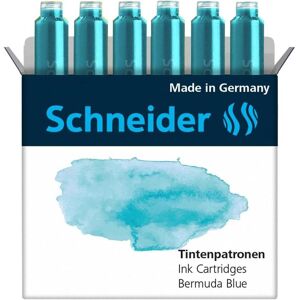 Schneider, Ersatzpatronen + Tintenfass, Tintenpatrone Callissima (Blau, 6 Stk.) Schneider, Ersatzpatronen + Tintenfass, Tintenpatrone Callissima (Blau, 6 Stk.)