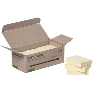 Q-Connect, Haftnotiz, Haftnotizen Quick Notes Recycling Turm, gelb (38 x 51 mm) Q-Connect, Haftnotiz, Haftnotizen Quick Notes Recycling Turm, gelb (38 x 51 mm)