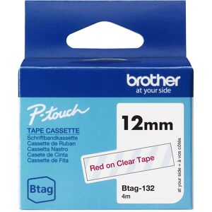 Brother Beschriftungsband, Btag (1.20 cm, Rot, Transparent) Brother Beschriftungsband, Btag (1.20 cm, Rot, Transparent)