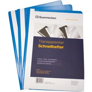Soennecken, Mappe, Schnellhefter A4, Blau, 10 Stück (A4, 10x) Soennecken, Mappe, Schnellhefter A4, Blau, 10 Stück (A4, 10x)