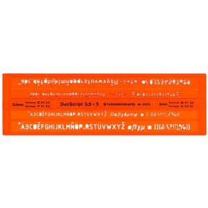 DUX, Lineal, Schriftschablone DUX, Lineal, Schriftschablone