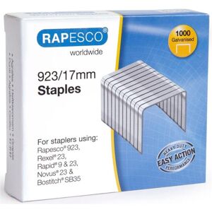 Rapesco Büroklammer, 923/17mm Heftklammern (1000x) Rapesco Büroklammer, 923/17mm Heftklammern (1000x)