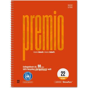 Staufen, Heft + Block, Collegeblock Premio, Spiralbindung, 90 g/qm, DIN A5, kariert, 80 Blatt (A5, Kariert, Weicher Einband) Staufen, Heft + Block, Collegeblock Premio, Spiralbindung, 90 g/qm, DIN A5, kariert, 80 Blatt (A5, Kariert, Weicher Einband)