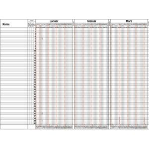 Güss, Kalender, Urlaubsplaner 98,5x60cm Güss, Kalender, Urlaubsplaner 98,5x60cm