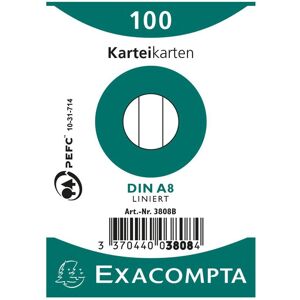 Exacompta, Karteikarten, Karteikarten (A8, 100x, 205 g/m²) Exacompta, Karteikarten, Karteikarten (A8, 100x, 205 g/m²)