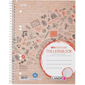 Landré, Heft + Block, Recycling A5+ Collegeblock (A5+, Kariert) Landré, Heft + Block, Recycling A5+ Collegeblock (A5+, Kariert)
