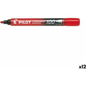 Pilot, Marker, Permanent Marker 100 Textmarker 1 St. Feine Spitze Rot (1x) Pilot, Marker, Permanent Marker 100 Textmarker 1 St. Feine Spitze Rot (1x)