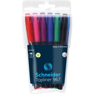 Schneider, Schreibstifte, Feinliner Topball 967 6ST sort (6x) Schneider, Schreibstifte, Feinliner Topball 967 6ST sort (6x)