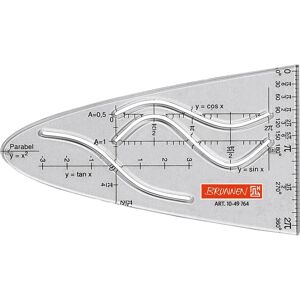Brunnen, Lineal, Parabel (17 cm, Kunststoff) Brunnen, Lineal, Parabel (17 cm, Kunststoff)