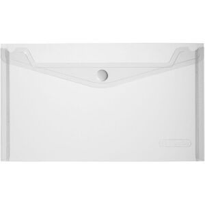 Herlitz, Lieferscheintasche, Dokumententasche DIN lang, PP, weiss-transparent glasklar, mit weissem Druckknopfverschluss, 0,20 mm (DL, 1 Stk.) Herlitz, Lieferscheintasche, Dokumententasche DIN lang, PP, weiss-transparent glasklar, mit weissem Druckknopfverschluss, 0,20 mm (DL, 1 Stk.)
