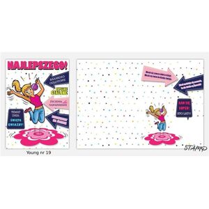 Stamp, Stempel, Junge B6 Karte + Umschlag Muster Nr. 019 Geburtstag Stamp, Stempel, Junge B6 Karte + Umschlag Muster Nr. 019 Geburtstag