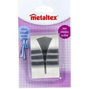 Metaltex, Klebehaken + Klebenagel, Selbstklebender Haken für Stoff Edelstahl Metaltex, Klebehaken + Klebenagel, Selbstklebender Haken für Stoff Edelstahl