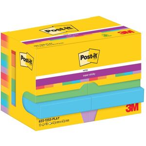 Post-it, Haftnotiz, Super Sticky Playful (47.60 x 47.60 mm) Post-it, Haftnotiz, Super Sticky Playful (47.60 x 47.60 mm)