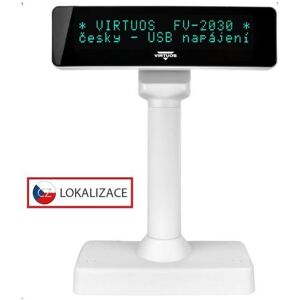 Virtuoso, Kasse Zubehör, VFD zák.displej FV-2030W,,USB, bÃlý Virtuoso, Kasse Zubehör, VFD zák.displej FV-2030W,,USB, bÃlý