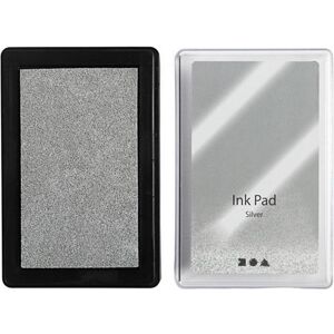 Creativ Company, Stempel, Stempelkissen Ink Pad, 9 x 6 x 2 cm Silber Creativ Company, Stempel, Stempelkissen Ink Pad, 9 x 6 x 2 cm Silber
