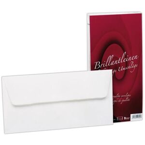Rössler Papier, Briefumschlag, Briefhüllen DL,25er weiss Brillantleinen,gefüttert (25x) Rössler Papier, Briefumschlag, Briefhüllen DL,25er weiss Brillantleinen,gefüttert (25x)