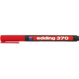 Edding, Marker, Permanentmarker 370 1mm rot (1x) Edding, Marker, Permanentmarker 370 1mm rot (1x)