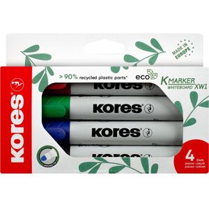 Kores, Marker, Whiteboard- & Flipchart-Marker "ECO XW1", 4er Etui Rundspitze, Strichstärke: 3 mm, 80% recyceltes Pl (4x) Kores, Marker, Whiteboard- & Flipchart-Marker "ECO XW1", 4er Etui Rundspitze, Strichstärke: 3 mm, 80% recyceltes Pl (4x)