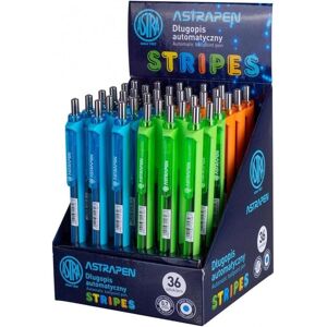 Astra, Schreibstifte, Pen Stripes Automatik-Kugelschreiber (36 Stück) (36x) Astra, Schreibstifte, Pen Stripes Automatik-Kugelschreiber (36 Stück) (36x)