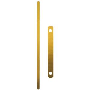 Leitz, Ordner Zubehör, Deckschienen 9.7cm Metall gold Leitz, Ordner Zubehör, Deckschienen 9.7cm Metall gold
