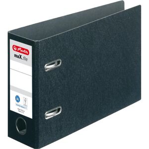 Herlitz, Ordner, Hartpappe-Ordner maX.file, A5 quer, Rückenbr. 75 mm schwarz, ohne Kantenschutz, mit aufgeklebtem Rüc (A5, 75 mm, 1 Stk.) Herlitz, Ordner, Hartpappe-Ordner maX.file, A5 quer, Rückenbr. 75 mm schwarz, ohne Kantenschutz, mit aufgeklebtem Rüc (A5, 75 mm, 1 Stk.)