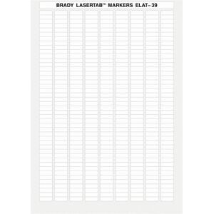 Brady, Etiketten, ELAT-39-747W-10, Polyester, Weiss, 18 x 6 mm, permanent, Din A4, 9-bahnig (10.296 E.) Brady, Etiketten, ELAT-39-747W-10, Polyester, Weiss, 18 x 6 mm, permanent, Din A4, 9-bahnig (10.296 E.)