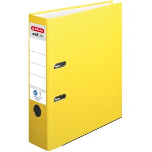 Herlitz, Ordner, Ordner maX.file nature plus, Rückenbr.: 80 mm, gelb DIN A4, Spezialpapierbezug, Kantenschutz, aufgek (A4, 80 mm, 1 Stk.) Herlitz, Ordner, Ordner maX.file nature plus, Rückenbr.: 80 mm, gelb DIN A4, Spezialpapierbezug, Kantenschutz, aufgek (A4, 80 mm, 1 Stk.)