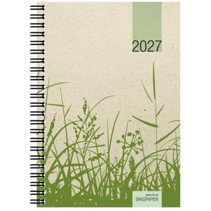 Zettler, Agenda, Wochenbuch 1W/2S Graspapier 2027 (1 Woche / 2 Seiten) Zettler, Agenda, Wochenbuch 1W/2S Graspapier 2027 (1 Woche / 2 Seiten)