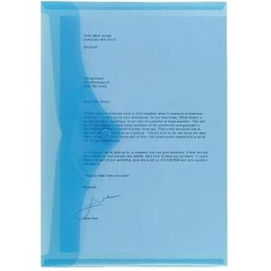 Office Depot, Mappe, Aufbewahrungstaschen für A4 335x235mm blau (A4, 5x) Office Depot, Mappe, Aufbewahrungstaschen für A4 335x235mm blau (A4, 5x)