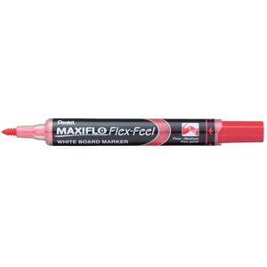 Pentel, Marker, MAXIFLO Flex-Feel Whiteboard-Marker rot 2,0 - 5,0 mm (12x) Pentel, Marker, MAXIFLO Flex-Feel Whiteboard-Marker rot 2,0 - 5,0 mm (12x)