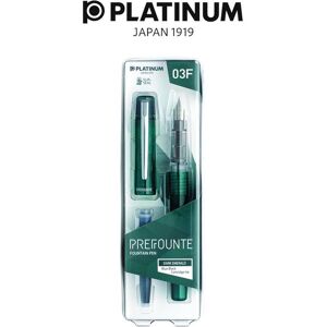 Platinum Schreibstifte, Prefounte Dark Emerald, F Eternal Füllfederhalter, in Kunststoffverpackung, Blister, grün (1x) Platinum Schreibstifte, Prefounte Dark Emerald, F Eternal Füllfederhalter, in Kunststoffverpackung, Blister, grün (1x)