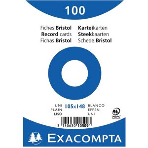 Exacompta, Karteikarten, Karteikarte (A6, 100x, 205 g/m²) Exacompta, Karteikarten, Karteikarte (A6, 100x, 205 g/m²)