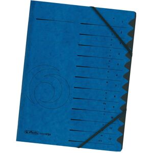 Herlitz, Mappe, Ordnungsmappe easyorga, A4, Karton, 12 Fächer, blau Colorspan-Karton, 355 g-qm, innen schwarzer Mani (A4, 1x) Herlitz, Mappe, Ordnungsmappe easyorga, A4, Karton, 12 Fächer, blau Colorspan-Karton, 355 g-qm, innen schwarzer Mani (A4, 1x)