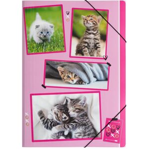 Pagna, Mappe, Gummizugmappe A4 xoxo Cats (A4, 1x) Pagna, Mappe, Gummizugmappe A4 xoxo Cats (A4, 1x)