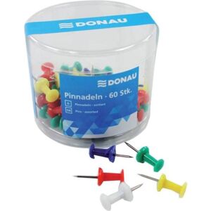 Donau, Büroklammer, Pinwandnadeln 60 Stück in Dose mehrfarbig (60x) Donau, Büroklammer, Pinwandnadeln 60 Stück in Dose mehrfarbig (60x)
