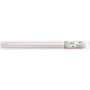 Folia, Lineal, Bringmann 23040 - Aluminiumlineal, Lineal aus Aluminium, 40 cm lang, mit Anti-Rutsch-Beschicht (40 cm, Aluminium) Folia, Lineal, Bringmann 23040 - Aluminiumlineal, Lineal aus Aluminium, 40 cm lang, mit Anti-Rutsch-Beschicht (40 cm, Aluminium)