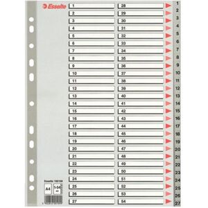 Esselte, Ordner Zubehör, PPP A4 deckt grau 1-54 (10K154F) Esselte, Ordner Zubehör, PPP A4 deckt grau 1-54 (10K154F)